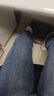 百圖（betu）女裝2025年冬季新款牛仔褲復合絨里高腰顯瘦闊腿褲褲子女2511X03 牛仔色 L 曬單實(shí)拍圖