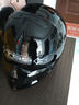 KEAZ摩托車(chē)頭盔復古蝎子全盔3C認證四季通用男士組合盔巡航春夏季頭盔 亮黑配A型護嘴 4XL（65-66cm） 曬單實(shí)拍圖