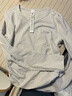 lululemon丨All It Takes女士運動(dòng) T 恤 *羅紋Nulu?芯吸 LW3GK5S 淺蒸汽灰 XS /4 曬單實(shí)拍圖