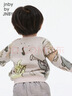 jnby by JNBY江南布衣嬰童綿羊毛套頭毛衣原創(chuàng  )圖案男女童嬰兒冬YNB310210 080雜米灰 80 cm 曬單實(shí)拍圖