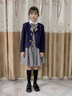 蘿卜唄唄兒童西裝校服男童女童班服中小學(xué)生幼兒園園服演出服表演服演講服 女童三件套配胸標領(lǐng)花襪子 130碼建議體重46-58斤 曬單實(shí)拍圖