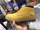 CAT男鞋經(jīng)典款大黃靴高幫真皮馬丁靴戶(hù)外圓頭防滑中幫工裝男鞋 黃色 41 皮鞋尺碼 曬單實(shí)拍圖