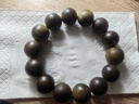 曼阿麗正宗天然沉香手串男士奇楠沉香木手串和田玉老料108顆佛珠男女 【臻品素圈】全沉水奇楠沉香16mm 曬單實(shí)拍圖