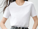 京東京造短袖T恤女10A抗菌秋季新款修身顯瘦女裝抑菌防汗 白色圓領(lǐng) L 曬單實(shí)拍圖