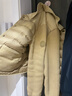 ELLE KIDS童裝 90%白鴨絨羽絨服女童冬季新款復古休閑針織拼接外套 卡其色 165 (M) 曬單實(shí)拍圖