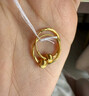 周六福5G工藝黃金耳環(huán)女閃耀金珠足金耳飾計價(jià)A0910235 一對 約1.39g  曬單實(shí)拍圖