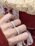 老鳳祥 999足銀情侶戒指一對男女款輕奢純銀對戒結婚紀念日禮物送男女友 【京東八倉發(fā)貨】*當/次日達-國風(fēng)高級感情書(shū)指環(huán) 曬單實(shí)拍圖