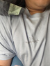 回力（Warrior）純棉t恤男夏季新款重磅運動(dòng)上衣男士潮流短袖寬松體恤 冰藍  3XL 曬單實(shí)拍圖