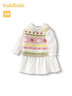 巴拉巴拉【商場(chǎng)同款】童裝寶寶套裝女童連衣裙兩件套2025新款甜美 米白10302 90 曬單實(shí)拍圖
