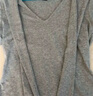 UR2025秋季新款女裝簡(jiǎn)約設計感披肩式修身短袖T恤UWU450013 花灰 M 曬單實(shí)拍圖