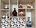 寧封窯景德鎮陶瓷器花瓶客廳玄關(guān)電視柜博古架擺件開(kāi)業(yè)喬遷禮品紅色花瓶 仿清乾隆 霽紅釉描金玉壺春瓶 曬單實(shí)拍圖