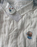 暖喬全棉雙層棉紗白襯衫女長(cháng)袖寬松顯瘦刺繡學(xué)院風(fēng)文藝打底純棉襯衣 白色 L（130-140斤） 曬單實(shí)拍圖