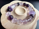 靈菲天然烏拉圭紫水晶財運手鏈紫晶手串生日女士女生禮物11mm證書(shū) 曬單實(shí)拍圖