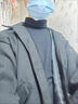 gxmy風(fēng)衣男士休閑套裝秋冬季新款港風(fēng)加厚保暖衣服男裝外套潮流三件套 三件套【藍色+黑高領(lǐng)毛衣+加絨西 L 曬單實(shí)拍圖