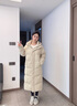 波司登25年冬季羽絨服90絨女士修身超長(cháng)款休閑加厚連帽立領(lǐng)外套 曬單實(shí)拍圖