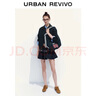 UR2025秋季新款女裝復(fù)古學(xué)院風(fēng)刺繡拼接翻領(lǐng)外套UYY150062 曬單實(shí)拍圖