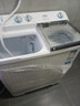 海爾（Haier）雙缸雙桶洗衣機(jī)雙電機(jī)15公斤大容量家用半自動(dòng)雙缸洗衣機(jī)出租房颶風(fēng)水流噴淋漂洗828S 【活動(dòng)蓋】10公斤+脫水動(dòng)平衡+噴淋漂洗 曬單實(shí)拍圖
