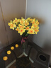 黛莉森 假花 仿真花 高檔3頭水仙花客廳餐桌花束家居裝飾臥室插花會(huì )議室辦公室茶幾擺件拍攝道具花束套裝 黃色-5枝 曬單實(shí)拍圖