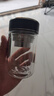 富光雙層玻璃杯辦公男女鵝蛋泡茶杯茶水分離加厚防燙商務(wù)車(chē)載水杯子 黑色290ml【升級深濾網(wǎng)】 曬單實(shí)拍圖