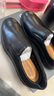 愛(ài)步（ECCO）男款豆豆鞋輕巧混合一腳蹬真皮通勤樂(lè )福鞋懶人皮鞋520314 01001-黑色 42 曬單實(shí)拍圖