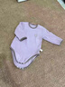 貝樂(lè )咿嬰兒衣服秋冬季德絨包屁衣打底內衣新生兒衣服保暖連體衣寶寶衣服 7923-風(fēng)鈴紫 73cm （6-9個(gè)月15-18斤） 曬單實(shí)拍圖