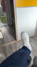 海瀾之家HLA男鞋小白鞋男士舒適輕便板鞋男運動(dòng)休閑鞋男 0473白色42 曬單實(shí)拍圖