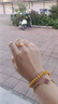 中國黃金拉絲小方糖黃金戒指女足金單戒指環(huán)女生日禮物送女朋友老婆 拉絲小方糖黃金戒指【配品牌禮盒】 金重約：2.6g 曬單實(shí)拍圖