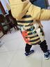 鴨鴨兒童羽絨服男女童寶寶可愛(ài)潮流加厚中長(cháng)款冬季小童裝外套YD 曬單實(shí)拍圖