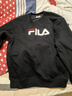FILA 斐樂(lè )官方情侶款套頭衛衣25秋冬季新款休閑寬松長(cháng)袖加絨保暖上衣 【加絨款】正黑色-BK M 170/92A/M 曬單實(shí)拍圖