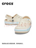 卡駱馳（CROCS）洞洞鞋貝雅卡駱班輕便耐磨一腳蹬休閑鞋|205089 冬日白/彩色-1LI 39 (240mm) 曬單實(shí)拍圖