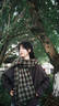 CACUSS圍巾女士秋冬季長(zhǎng)款大披肩外搭冬款護(hù)頸保暖圍脖女生生日禮物棕綠 曬單實(shí)拍圖