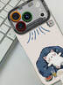 雅好（Yagoo）適用蘋(píng)果17pro手機殼iphone17promax新款女16pro創(chuàng  )意15pro卡通14pro吹空調貓咪13帶掛繩防摔全包套 油畫(huà)吹空調貓咪白【短款手腕掛繩】古董白 iPhone1 曬單實(shí)拍圖