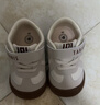 泰蘭尼斯秋季嬰兒步前鞋軟底爬站男女寶寶學(xué)步地板鞋白/杏色20碼 曬單實(shí)拍圖