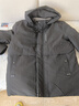 羅蒙（ROMON）棉服男士冬季潮流商務(wù)棉衣保暖棉襖外套中老年爸爸裝MF78黑色4XL 曬單實(shí)拍圖