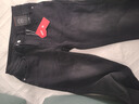 京東京造【高彈顯瘦】牛仔褲男休閑褲子男直筒百搭 黑色 33 曬單實(shí)拍圖