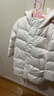 優(yōu)衣庫童裝男童女童羽絨大衣/外套夾克保暖厚衣服473308 01 乳白色 110 曬單實(shí)拍圖