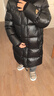 高梵黑金鵝絨服先鋒3.0亮面6格羽絨服男女同款冬季厚外套 黑色 S  曬單實(shí)拍圖