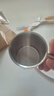 煜飛揚304不銹鋼水杯雙層防燙耐摔學(xué)生口杯幼兒園漱口杯兒童牛奶杯子 304雙層杯 小號200ml無(wú)蓋 曬單實(shí)拍圖