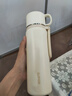 蘇泊爾（SUPOR）保溫杯316L不銹鋼水杯便攜大容量泡茶杯真空保溫杯學(xué)生杯子 云紗白520ML 曬單實(shí)拍圖