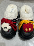 果殼（Gukoo）拖鞋女冬季迪士尼聯(lián)名新款加絨保暖女士居家棉拖鞋 米奇拖鞋 38-39 曬單實(shí)拍圖