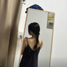 優(yōu)衣庫女裝緞紋吊帶連衣裙緞面裙子內(nèi)搭顯瘦480631 09 黑色 S /155/80A 曬單實(shí)拍圖