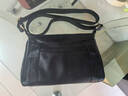 ANDSEEYOU品牌 斜挎包女 年新款真皮斜挎大包女時(shí)尚簡(jiǎn)約質(zhì)感軟皮單肩斜挎包 黑色 曬單實(shí)拍圖