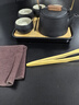 聚晟（JUSHENG）日式黑陶提梁壺茶具套裝整套辦公家用干泡茶盤(pán)茶壺茶杯功夫小套裝 曬單實(shí)拍圖