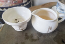 唐豐羊脂玉瓷公道杯家用大容量分茶器刻字防燙泡茶杯勻茶功夫茶具配件 福手執公道杯+福茶漏 曬單實(shí)拍圖