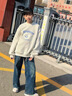 G.DUCKKIDS女童牛仔褲秋裝2024新款兒童洋氣大童秋冬裝長(cháng)褲加絨女孩直筒褲子 藍色23509 150cm 曬單實(shí)拍圖