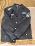 2011新式保安工作服春秋款男外套安保物業(yè)服裝秋冬制服執(zhí)勤服套裝 墨綠扣子夾克套裝+標(biāo)志 XL175（135-155斤） 曬單實拍圖