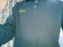 吉普（JEEP）長(cháng)袖T恤男士春秋季polo寬松休閑打底衫衣服男裝 黑色 XL  曬單實(shí)拍圖
