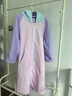 羽克兒童浴袍游泳訓練專(zhuān)用秋冬加厚款短纖搖粒絨保暖防寒浴巾防水斗篷 莫斯紫【建議身高135-165cm】 曬單實(shí)拍圖