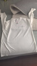 名創(chuàng)優(yōu)品（MINISO）男士長袖t恤重磅潮流簡約春秋季寬松大碼華夫格打底衫 白 XL 曬單實拍圖