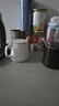 傳旗陶瓷馬克杯帶勺蓋咖啡杯牛奶杯早餐杯辦公杯男女茶杯描金白400ml 曬單實(shí)拍圖